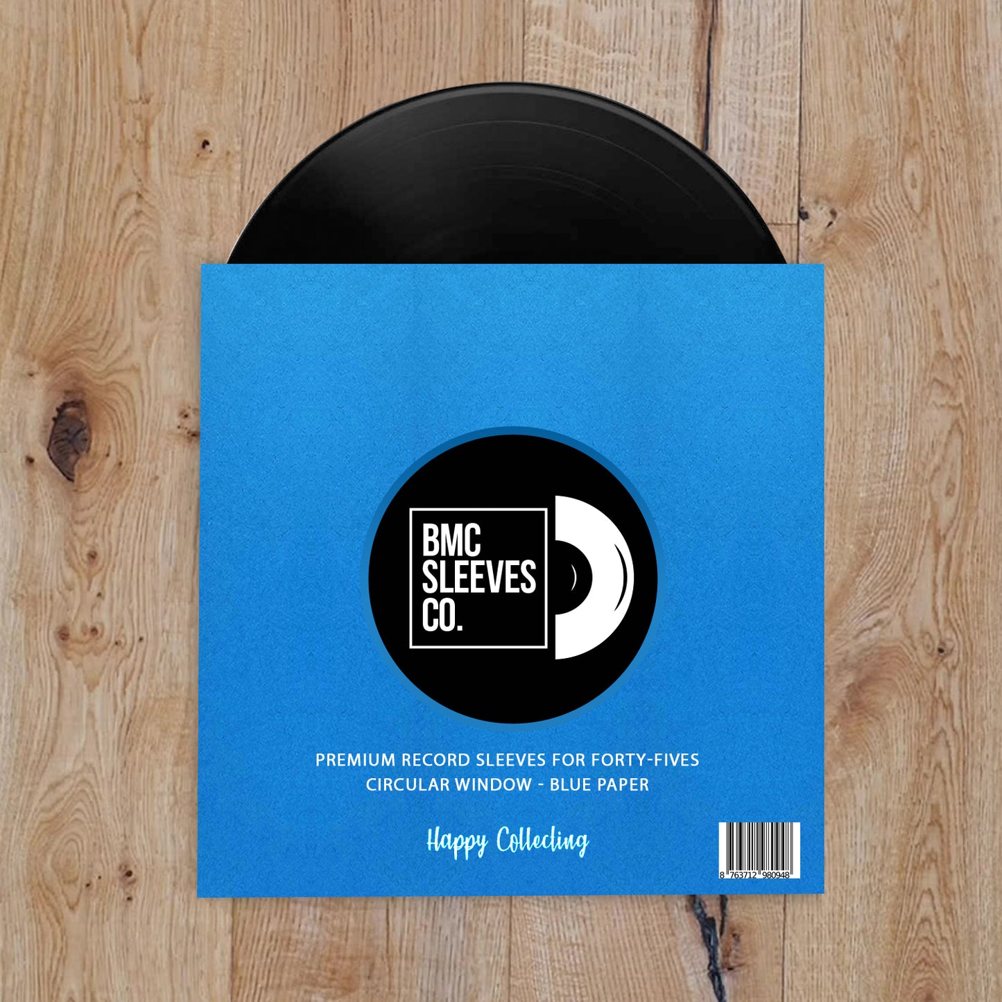 BMC 50 Vinyl Record Inner Sleeves for 7 Inch 45 RPM EP | Multi-Colors Sleeves for Premium Storage - Archival Quality