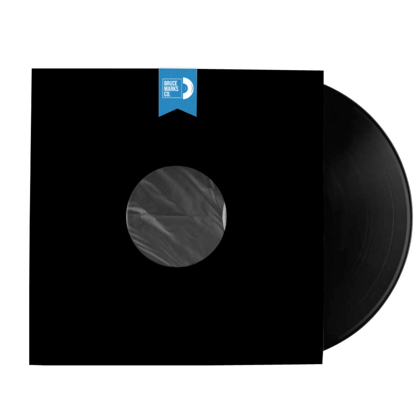 BMC 20 Vinyl Record Inner Sleeves for 12 Inch 33 RPM LP | Black & White Kraft Paper Sleeves
