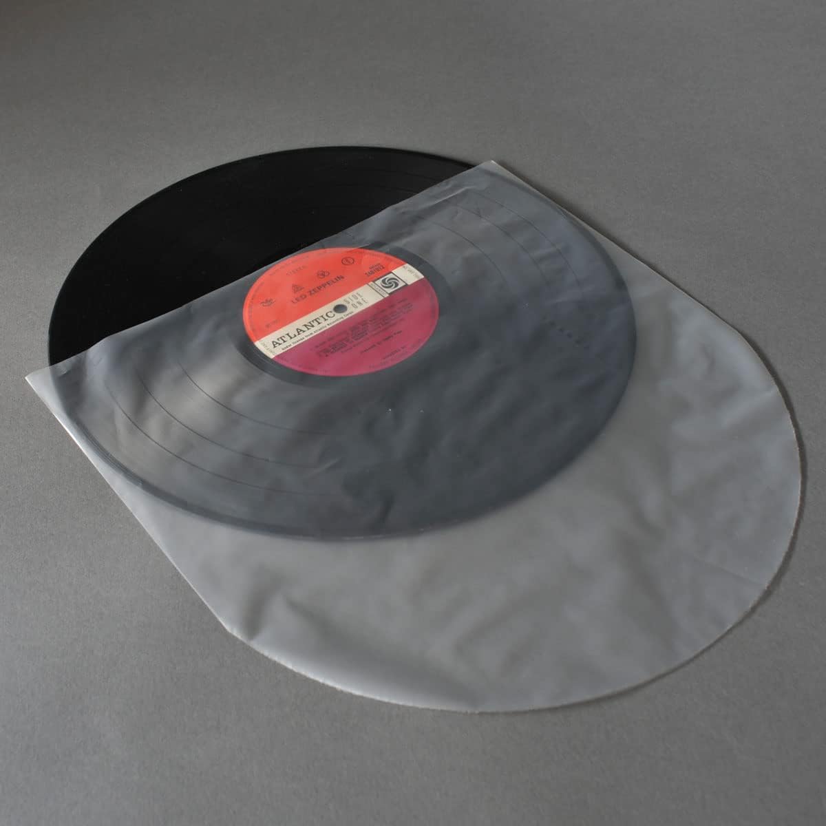 BMC 50 Vinyl Record Inner Sleeves for 12 Inch 33 RPM LP | Rounded & Transparent Sleeves Anti-Static - 2/3 MIL