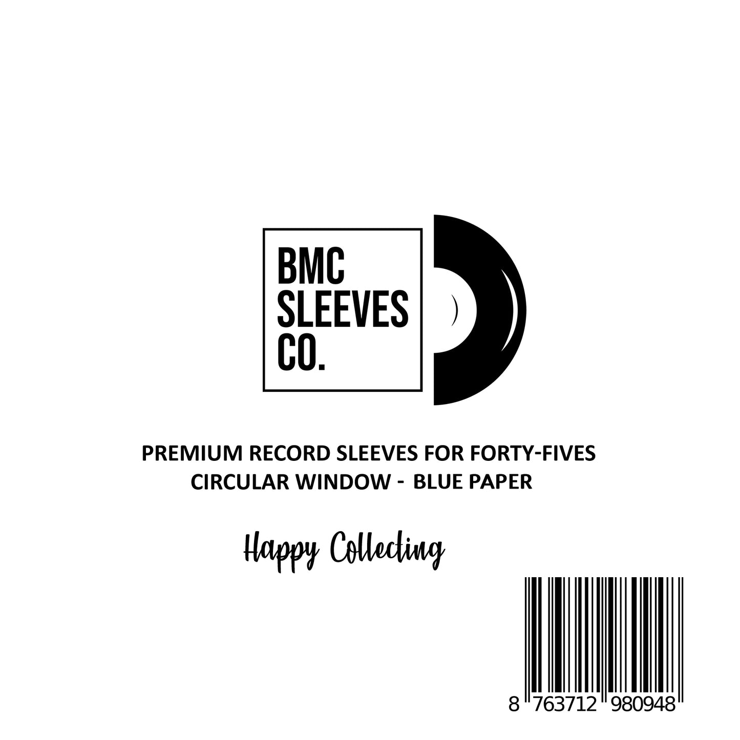 BMC 50 Vinyl Record Inner Sleeves for 7 Inch 45 RPM EP | Multi-Colors Sleeves for Premium Storage - Archival Quality