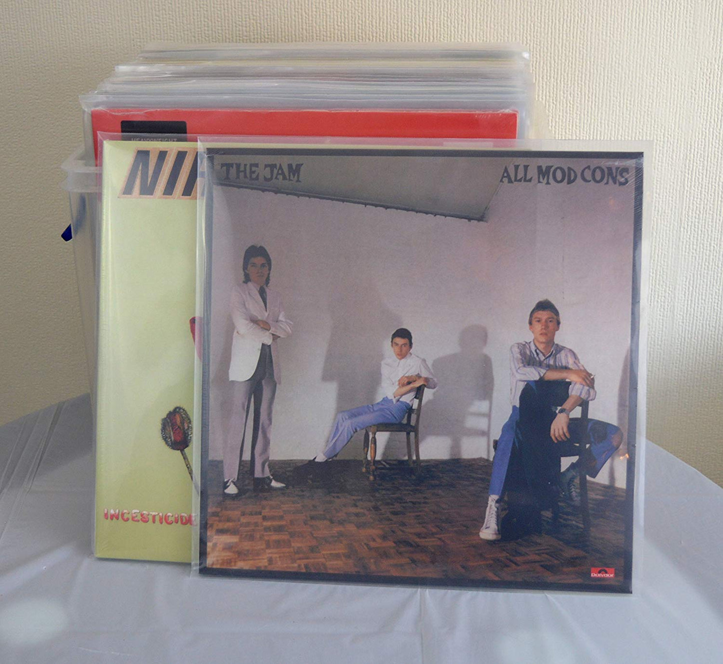 BMC 100/50 Vinyl Record Transparent Outer Sleeves for 7/12 Inch - 45/33 RPM - EP/LP