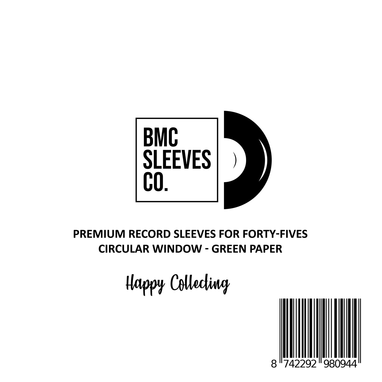 BMC 50 Vinyl Record Inner Sleeves for 7 Inch 45 RPM EP | Multi-Colors Sleeves for Premium Storage - Archival Quality