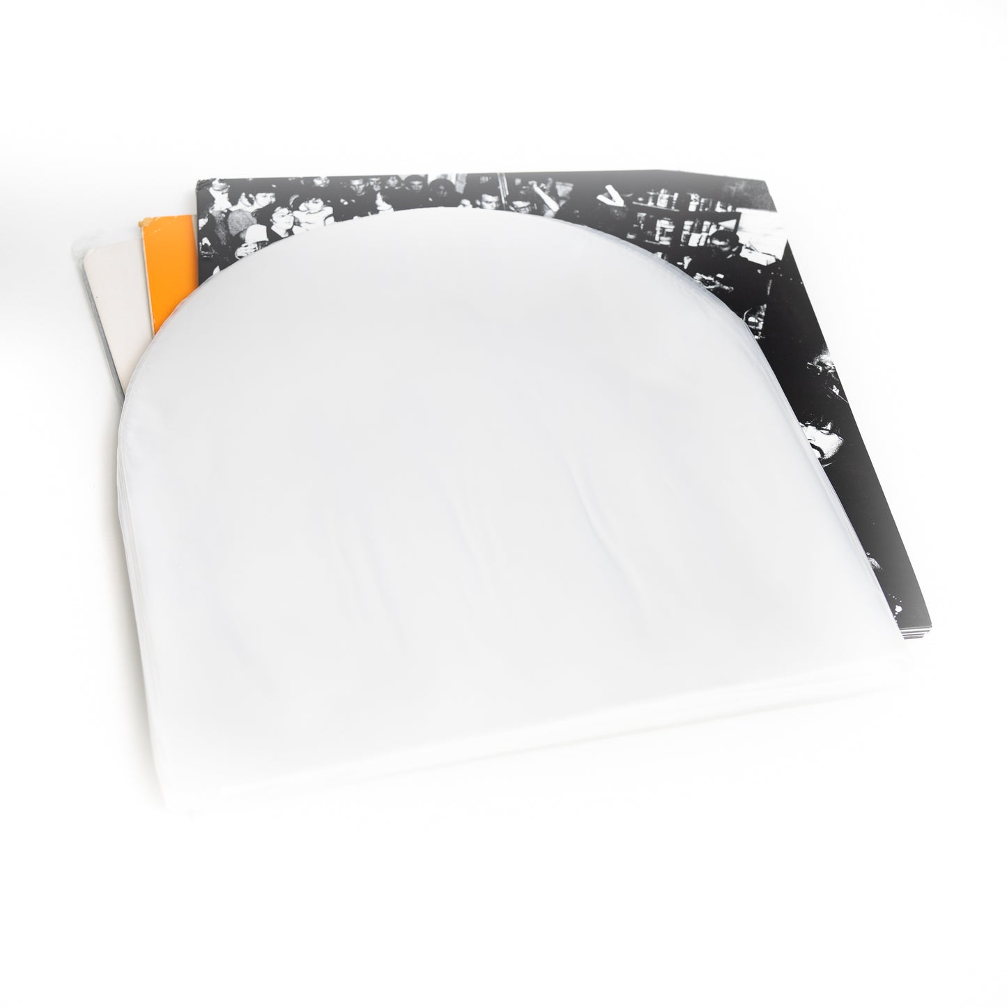 BMC 50 Vinyl Record Inner Sleeves for 12 Inch 33 RPM LP | Rounded & Transparent Sleeves Anti-Static - 2/3 MIL