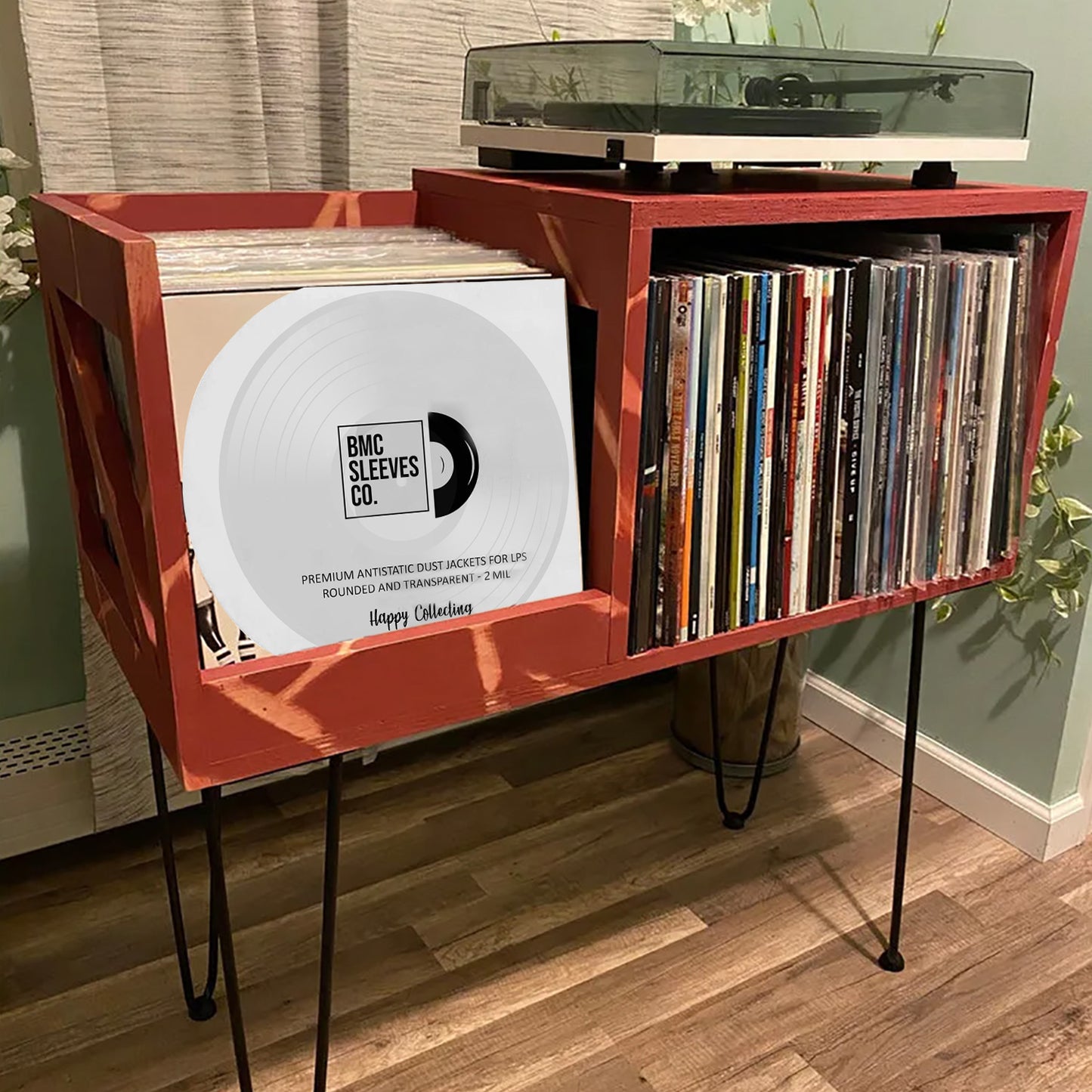 BMC 50 Vinyl Record Inner Sleeves for 12 Inch 33 RPM LP | Rounded & Transparent Sleeves Anti-Static - 2/3 MIL