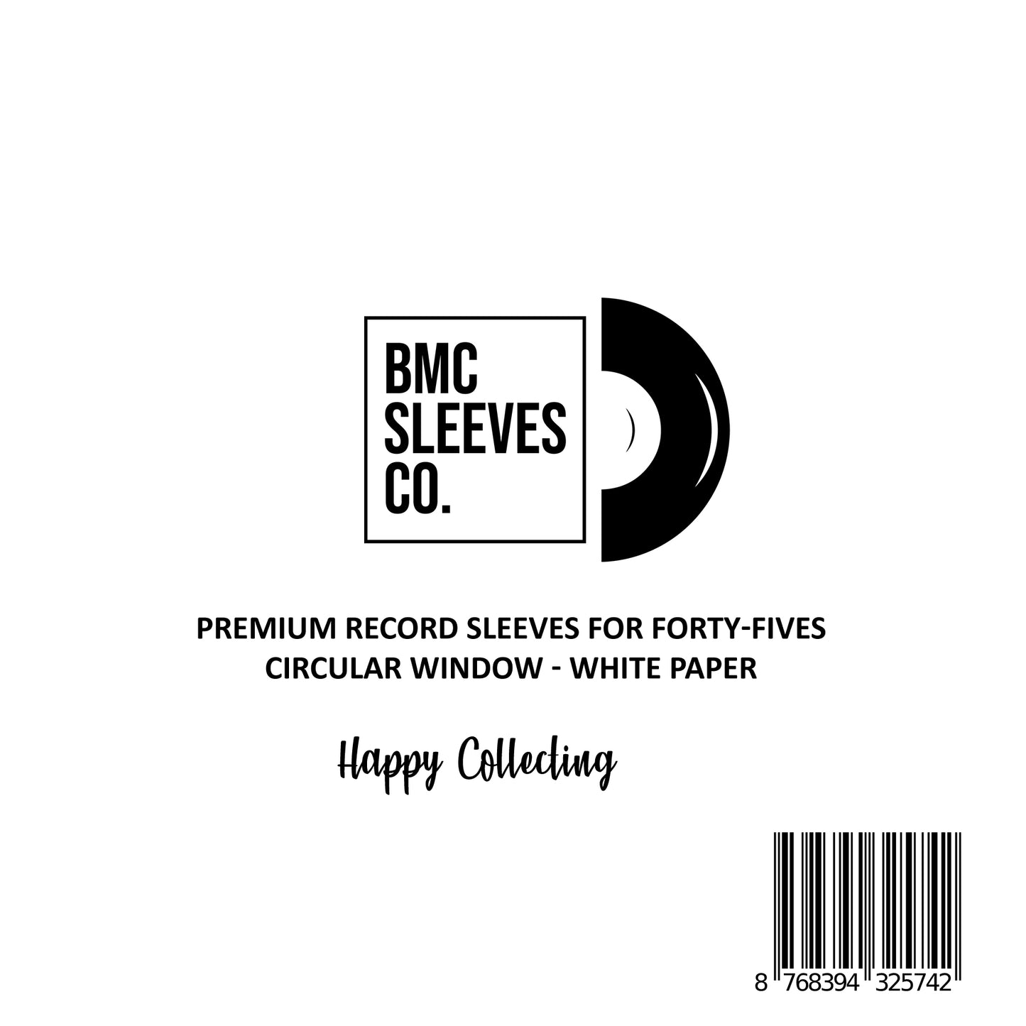 BMC 50 Vinyl Record Inner Sleeves for 7 Inch 45 RPM EP | Multi-Colors Sleeves for Premium Storage - Archival Quality