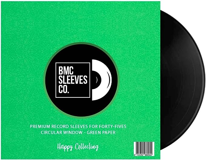BMC 50 Vinyl Record Inner Sleeves for 7 Inch 45 RPM EP | Multi-Colors Sleeves for Premium Storage - Archival Quality